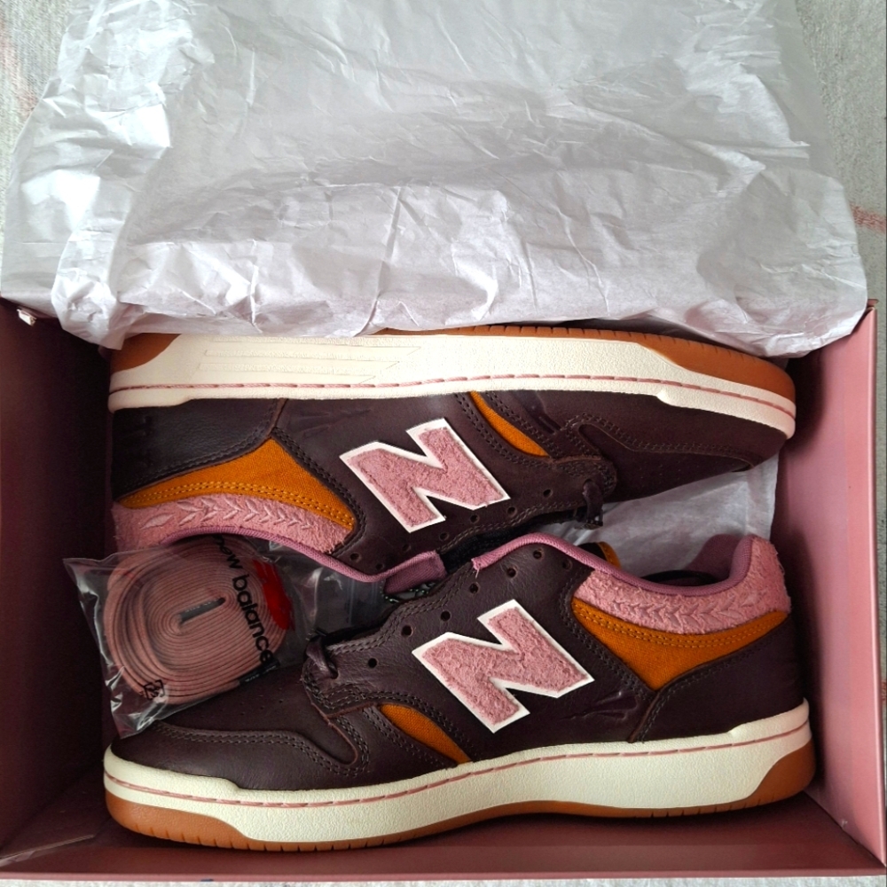 New Balance x 303 Boards x Jeremy Fish 480 Numeric Silly Pink Bunnies size 8